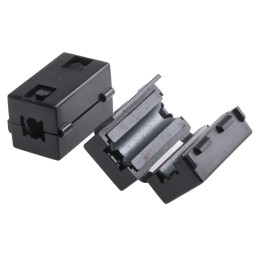 2 pcs - RS PRO Openable Ferrite Clamp, 15 x 23 x 14mm, For Computer Peripherals, Digital TV, Internal & External Power Cables,