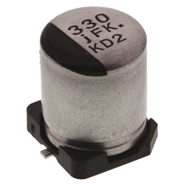 10 pcs - Panasonic 330μF Aluminium Electrolytic Capacitor 6.3V dc, Surface Mount - EEEFKJ331XAP