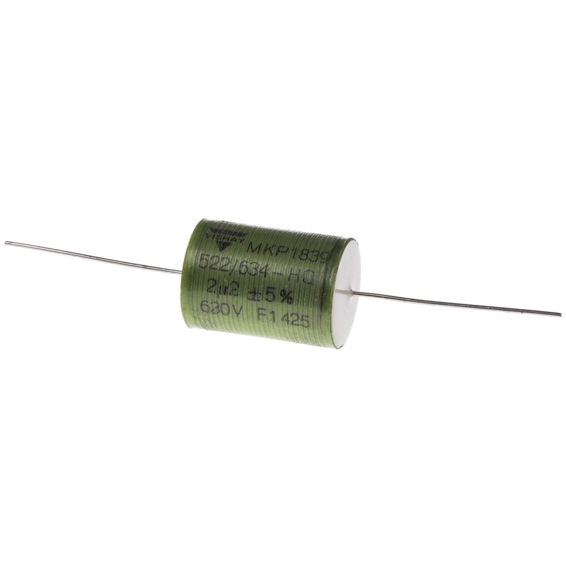 1 pcs - Vishay MKP 1839 HQ Polypropylene Film Capacitor, 630V dc, ±5%, 2.2μF, Through Hole