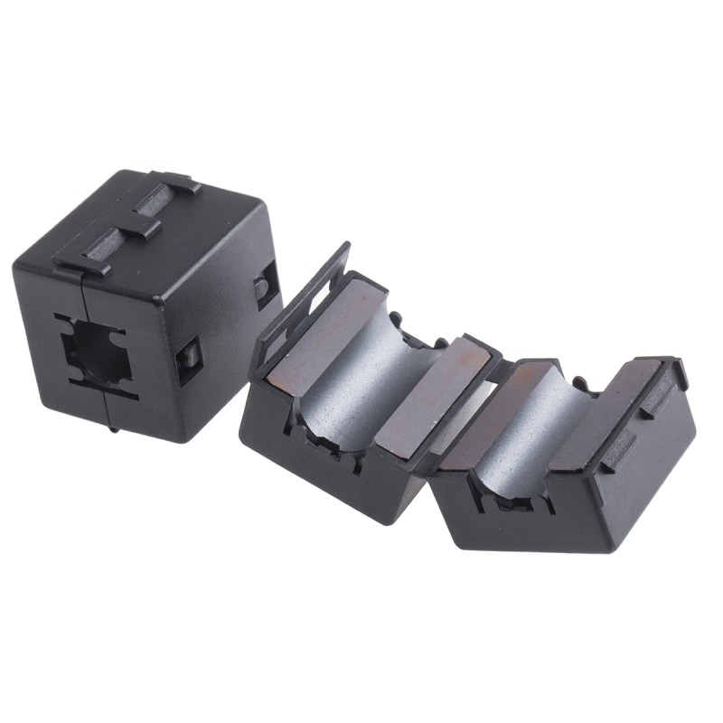 2 pcs - RS PRO Openable Ferrite Clamp, 31.5 x 33 x 30mm, For Computer Peripherals, Digital TV, Internal & External Power