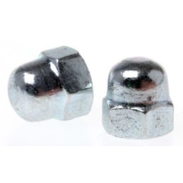 1 Bag of 25 - RS PRO, Bright Zinc Plated Steel Dome Nut, M12