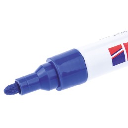 1 pcs - Edding Blue 2 - 4mm Medium Tip Paint Marker Pen for use with Glass, Metal, Plastic, Wood