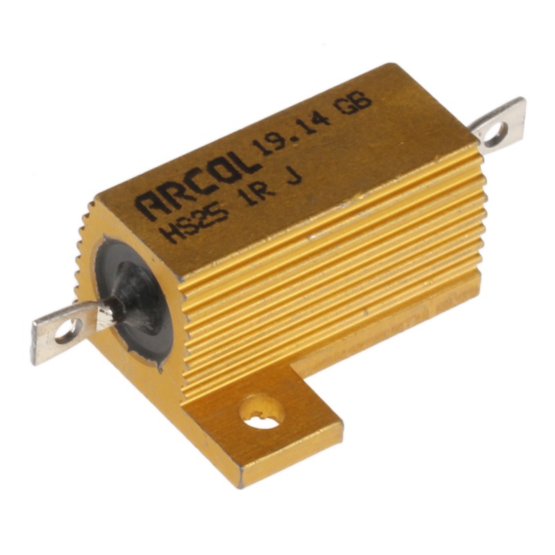 1 pcs - Arcol, 1Ω 25W Wire Wound Chassis Mount Resistor HS25 1R J ±5%