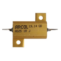 1 pcs - Arcol, 1Ω 25W Wire Wound Chassis Mount Resistor HS25 1R J ±5%
