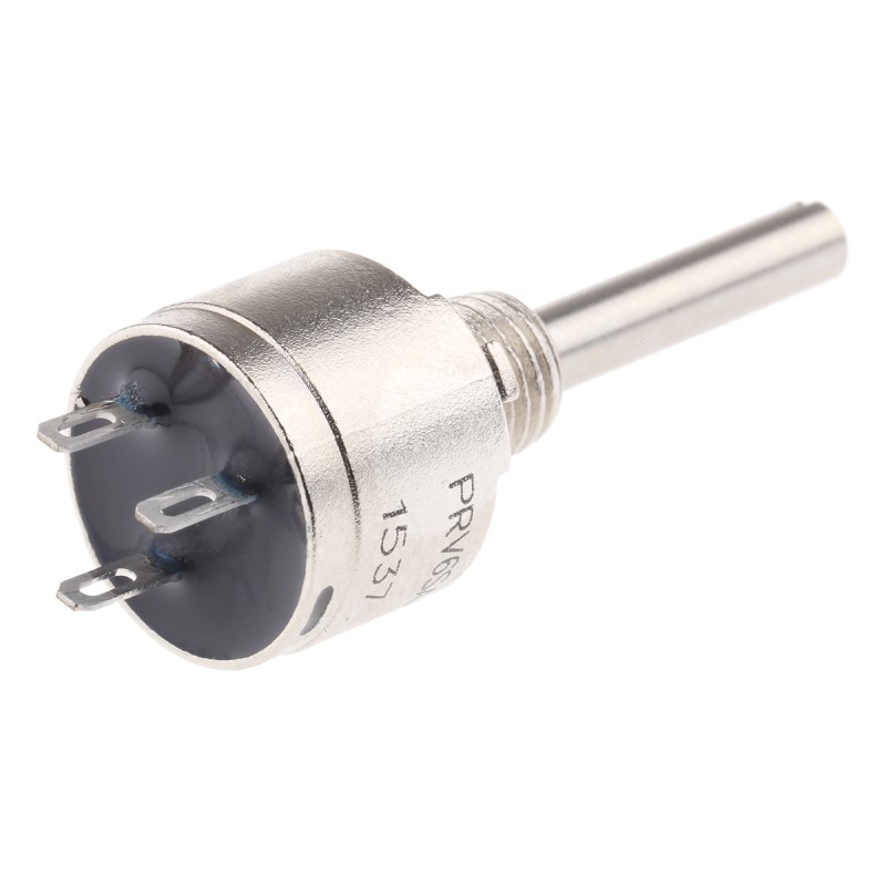 1 pcs - Vishay 10kΩ Rotary Potentiometer 1-Gang Panel Mount, PRV6SAABJYB25103KL