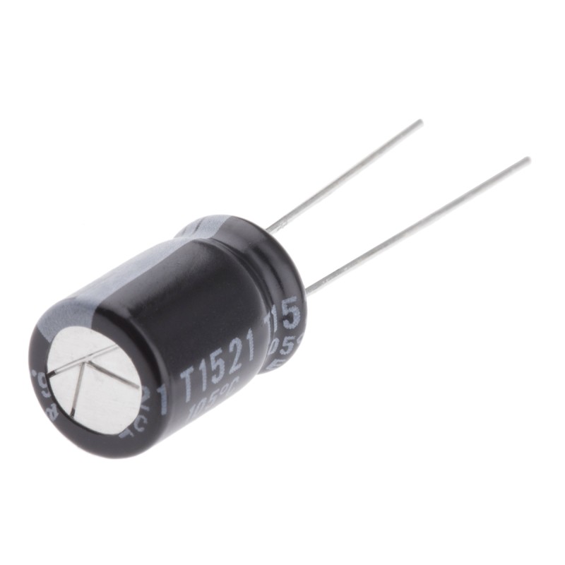 10 pcs - Rubycon 820μF Aluminium Electrolytic Capacitor 6.3V dc, Radial, Through Hole - 6.3ZLH820M8X11.5