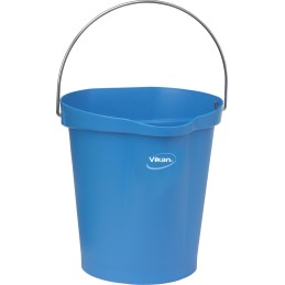 1 pcs - 12L Plastic Blue Bucket With Handle