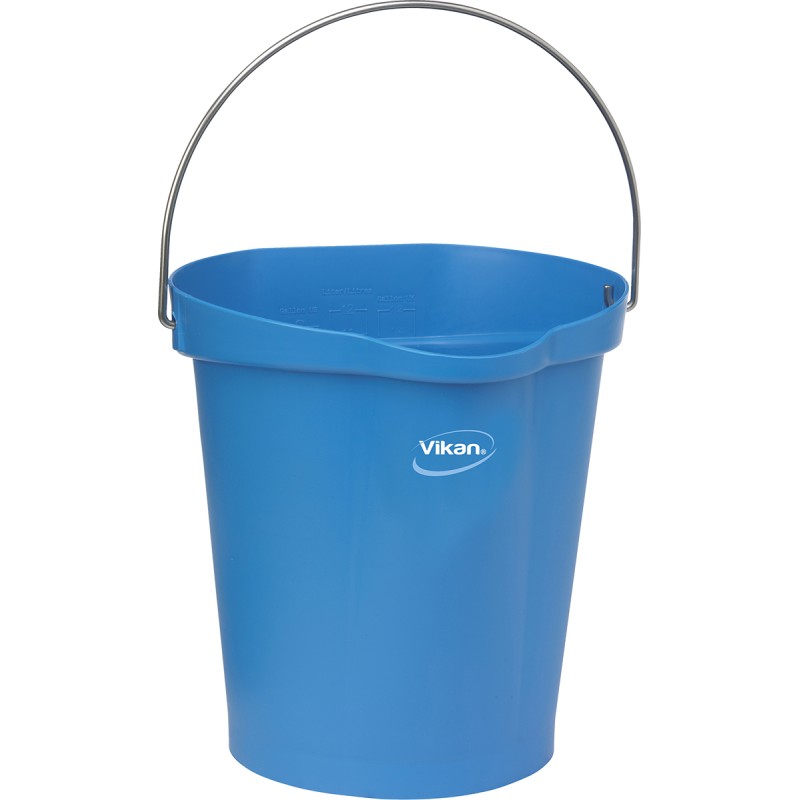 1 pcs - 12L Plastic Blue Bucket With Handle