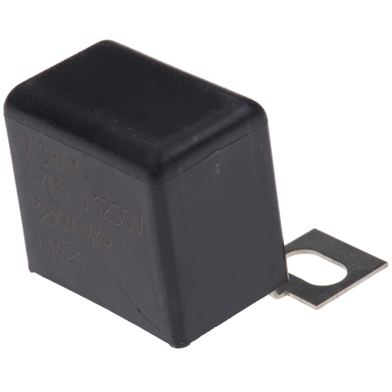 1 pcs - Vishay MKP386M Polypropylene Film Capacitor, 1.25kV dc, ±5%, 470nF, Screw Mount
