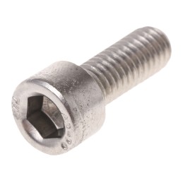 1 Bag of 25 - RS PRO Plain Stainless Steel Hex Socket Cap Screw, DIN 912, M8 x 12mm