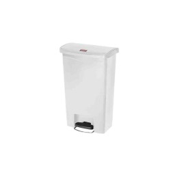 1 pcs - Rubbermaid Commercial Products Slim Jim 50L White Pedal Waste Bin