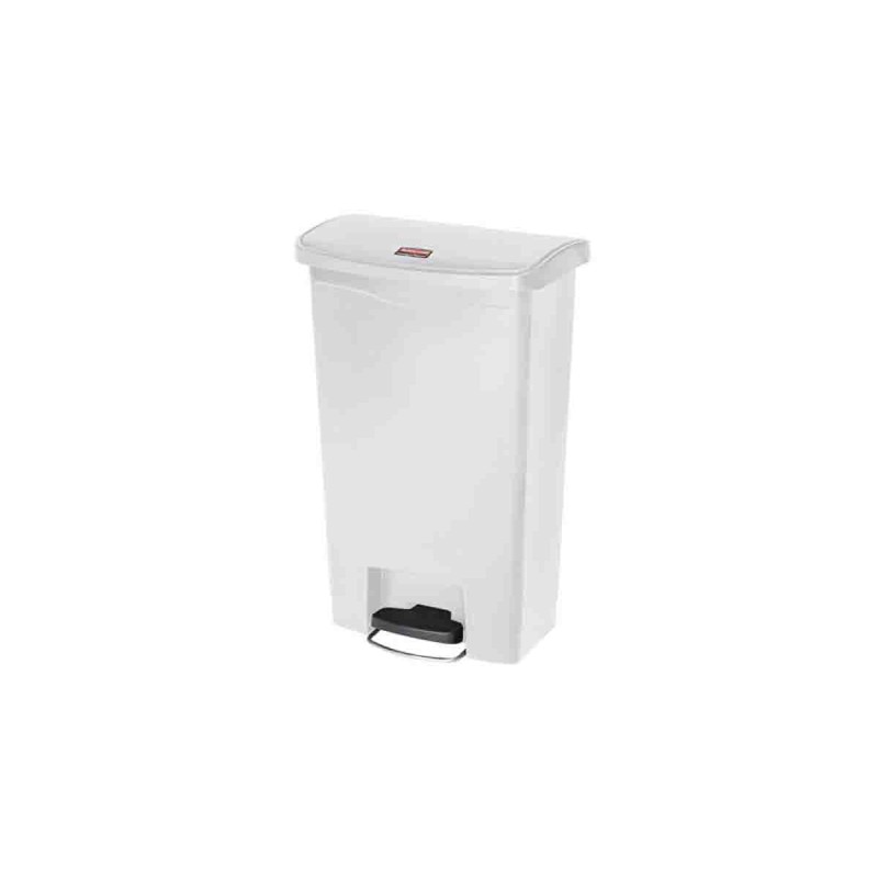 1 pcs - Rubbermaid Commercial Products Slim Jim 50L White Pedal Waste Bin