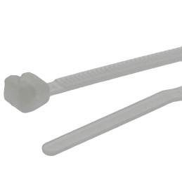 1 Box of 100 - Legrand Cable Tie, 105mm x 2.4 mm, Clear Nylon, Pk-100