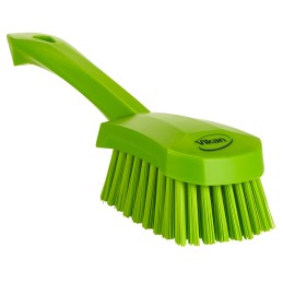 1 pcs - Vikan Hard Bristle Green Scrubbing Brush, 36mm bristle length, PET bristle material