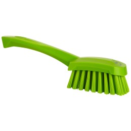 1 pcs - Vikan Hard Bristle Green Scrubbing Brush, 36mm bristle length, PET bristle material