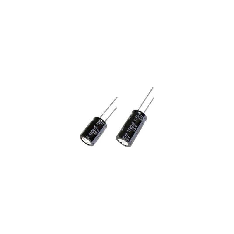 10 pcs - Panasonic 100μF Aluminium Electrolytic Capacitor 80V dc, Radial, Through Hole - EEUFS1K101