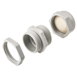 1 Box of 3 - SIB WADI-TEC Series Grey PA 6 Cable Gland, PG29 Thread, 15mm Min, 24.5mm Max, IP68