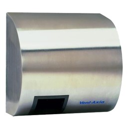 1 pcs - Vent-Axia Automatic Stainless Steel 2.4kW Hand Dryer, 177mm x 264mm x 275mm