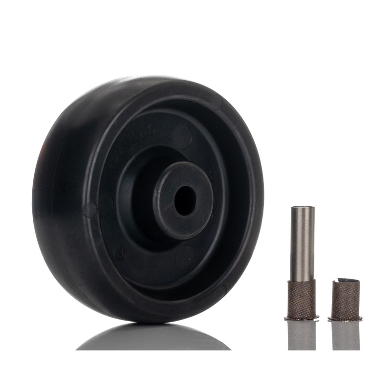 1 pcs - Tente Black Corrosion Resistant Trolley Wheel, 250kg
