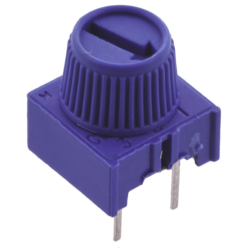 1 pcs - 500kΩ, Through Hole Trimmer Potentiometer 0.5W Top Adjust Vishay, 63M