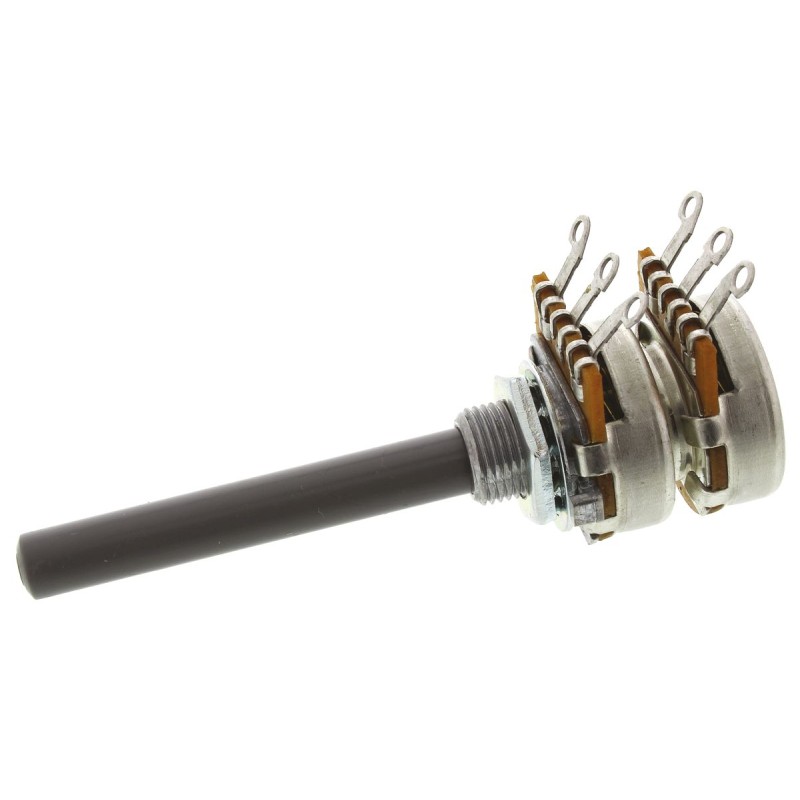 1 pcs - TE Connectivity 5kΩ Rotary Potentiometer 2-Gang Panel Mount, 27ESA502MMF50N