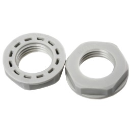 1 Box of 50 - Legrand Grey Fibreglass PA Cable Gland Locknut, PG7 Thread, IP55