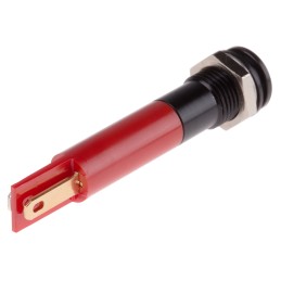 1 pcs - RS PRO Red Panel Mount Indicator, 110V ac, 8mm Mounting Hole Size, IP67