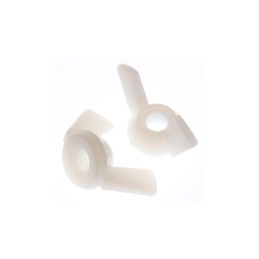 1 Bag of 25 - 27.3mm Plain Nylon Wingnut, M6