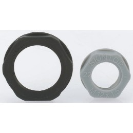 1 Pack of 100 - Lapp Black Fibreglass PA Cable Gland Locknut, M12 Thread, IP68