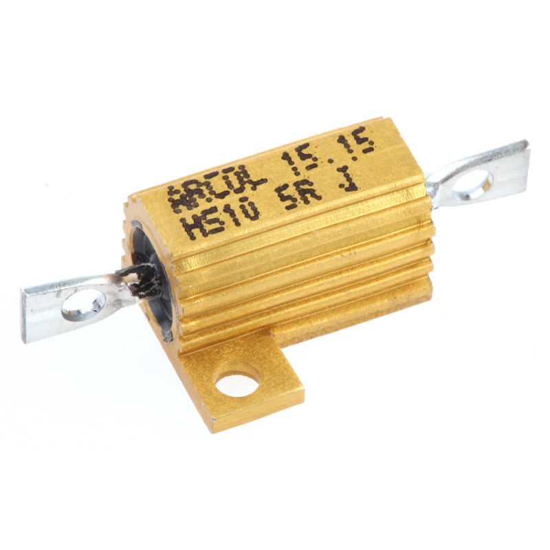 1 pcs - Arcol, 5Ω 10W Wire Wound Chassis Mount Resistor HS10 5R J ±5%