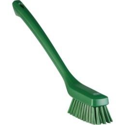 1 pcs - Vikan Hard Bristle Green Scrubbing Brush, 46mm bristle length
