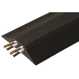 1 Reel of 1 - Vulcascot 4.5m Black Cable Cover in Rubber, 23mm Inside dia.