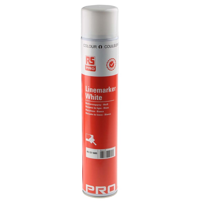 1 pcs - RS PRO 750ml White Line Marker Spray