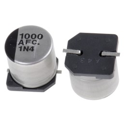 10 pcs - Panasonic 1000μF Electrolytic Capacitor 10V dc, Surface Mount - EEEFC1A102AP