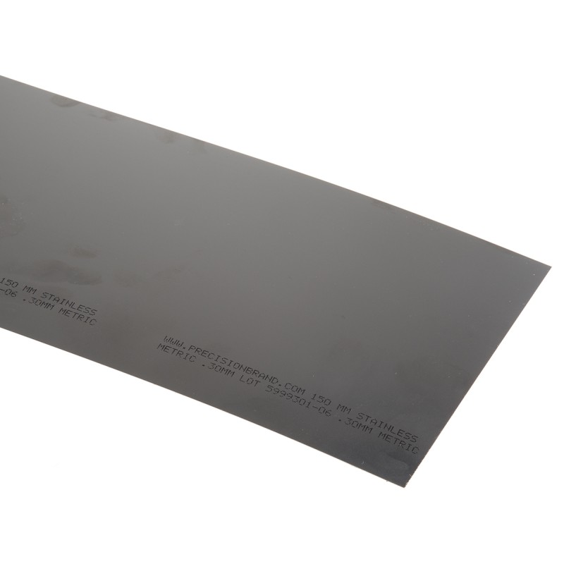 1 pcs - Steel Shim, 1.25m x 150mm x 0.3mm