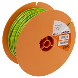 1 Reel of 100 M - Lapp Green/Yellow 1.5 mm² Hook Up Wire, 15 AWG, 100m, PVC Insulation