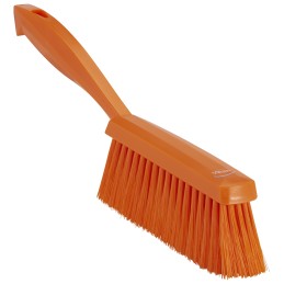 1 pcs - Vikan Orange Hand Brush for Brushing Dry, Fine Particles, Floors with brush included