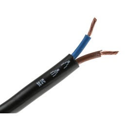 1 Reel of 100 M - RS PRO 2 Core Power Cable, 2.5 mm², 100m, Black PVC Sheath, 3182Y, 25 A, 300 V, 500 V
