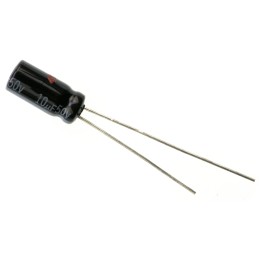 10 pcs - Panasonic 10μF Aluminium Electrolytic Capacitor 50V dc, Radial, Through Hole - EEUHD1H100