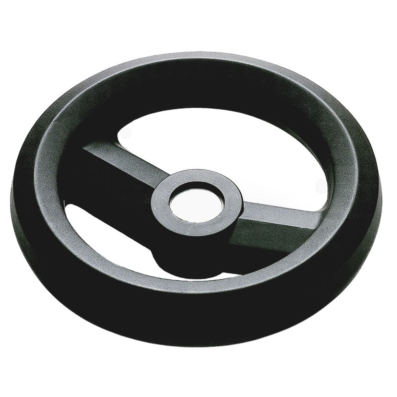 1 pcs - RS PRO Black Glass-Fibre Reinforced Technopolymer Hand Wheel, 80mm diameter