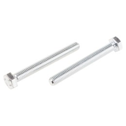 1 Bag of 25 - Zinc Plated Steel Hex, Hex Bolt, M8 x 70mm