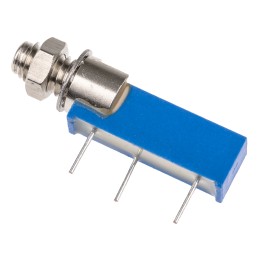 1 pcs - 5kΩ, Panel Mount, Through Hole Trimmer Potentiometer 0.5W Side Adjust Vishay, 43P