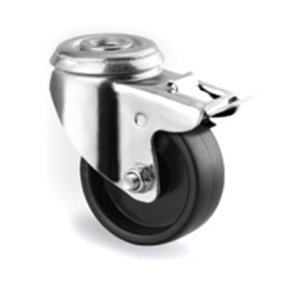 1 pcs - Tente Braked Swivel Castor Wheel, 40kg Capacity, 50mm Wheel