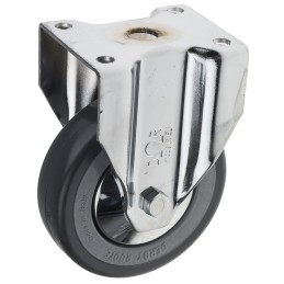 1 pcs - RS PRO Fixed Castor Wheel, 50kg Capacity, 80mm Wheel