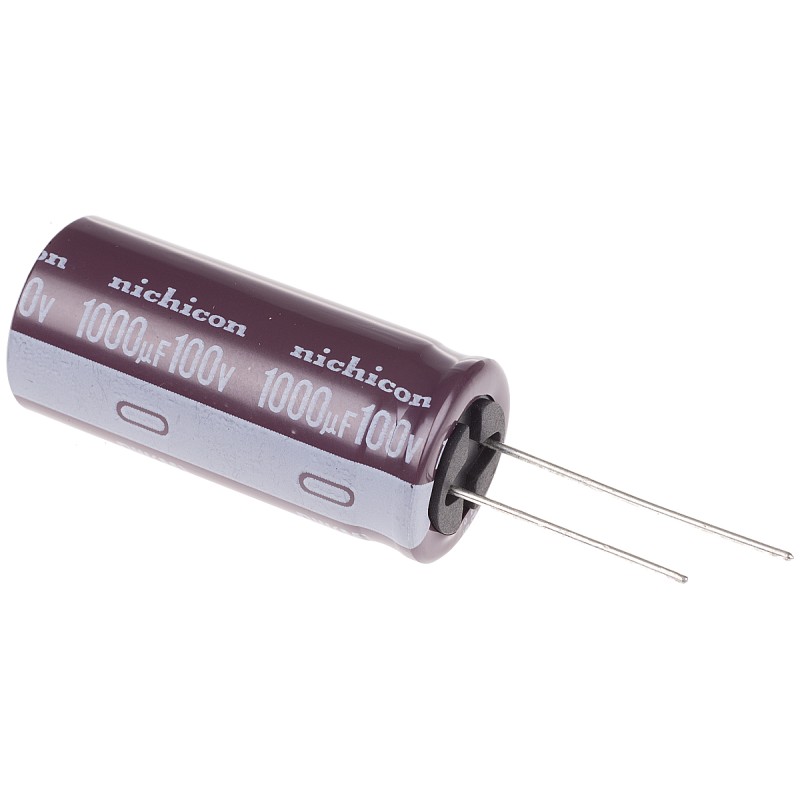 1 pcs - Nichicon 1000μF Aluminium Electrolytic Capacitor 100V dc, Radial, Through Hole - UPW2A102MHD