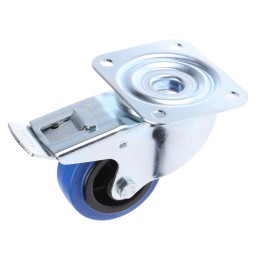1 pcs - Tente Braked Swivel Castor Wheel, 70kg Capacity, 80mm Wheel