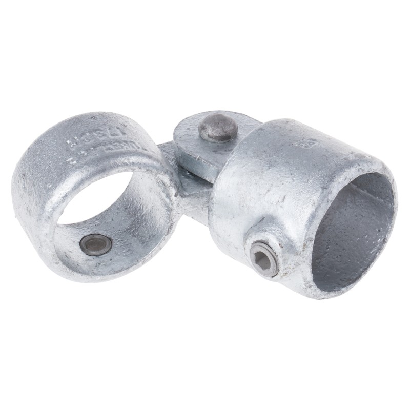 1 pcs - RS PRO Single Swivel Combination Connecting Component, Strut Profile Type 2, Round Tube Size Type 2