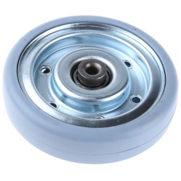1 pcs - Tente Grey Rubber Non-Marking Trolley Wheel, 100kg