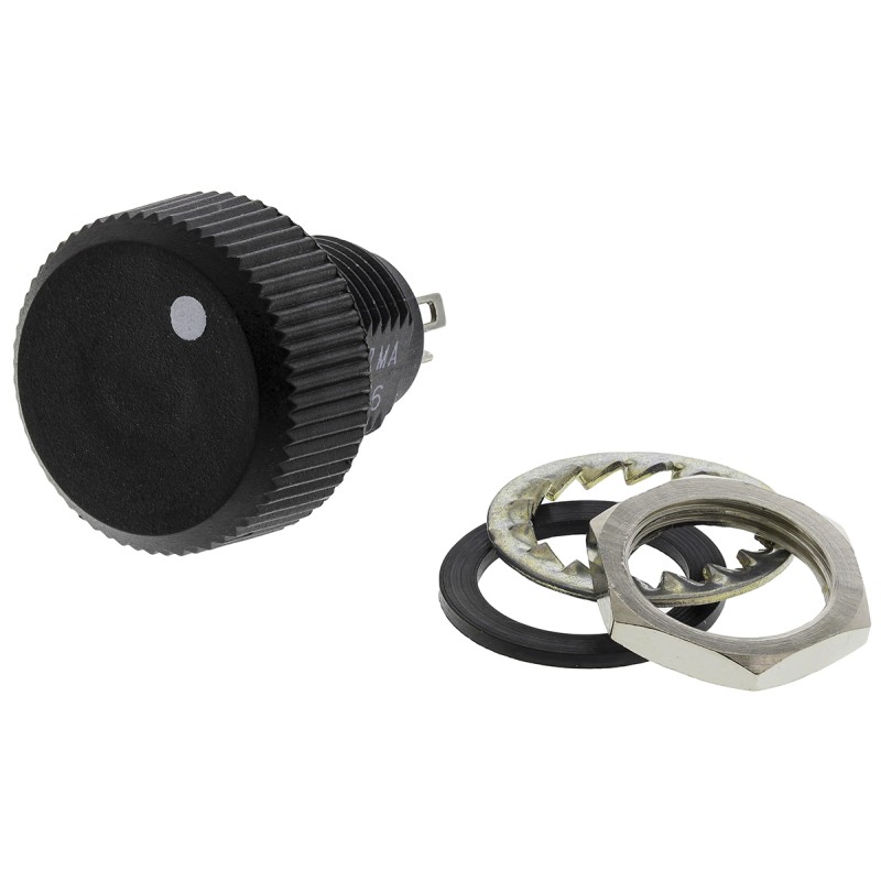 1 pcs - Vishay 4.7kΩ Rotary Potentiometer 1-Gang Panel Mount, P16NP472MAB15