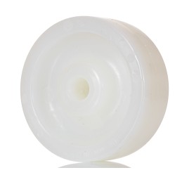 1 pcs - LAG White Polyamide Hygienic, Low Rolling Resistance, Non-Marking Trolley Wheel, 450kg